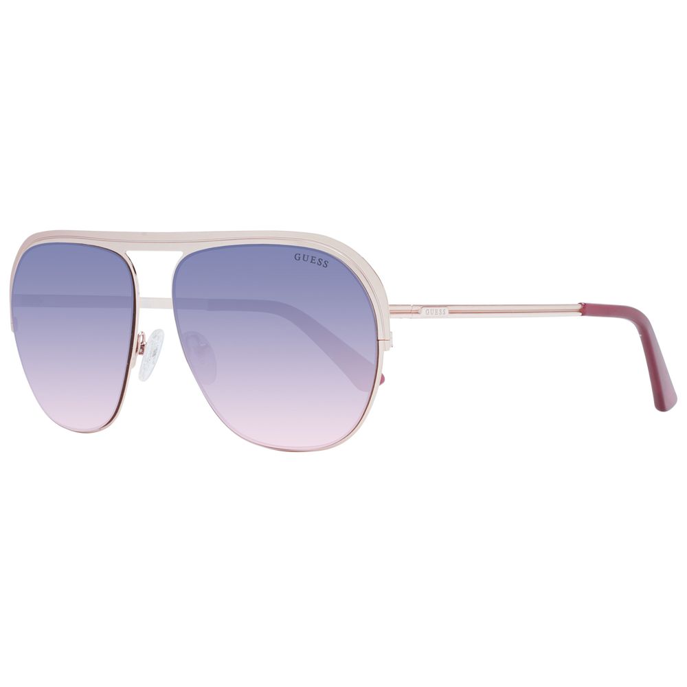 Guess Sonnenbrille aus roségoldfarbenem Metall